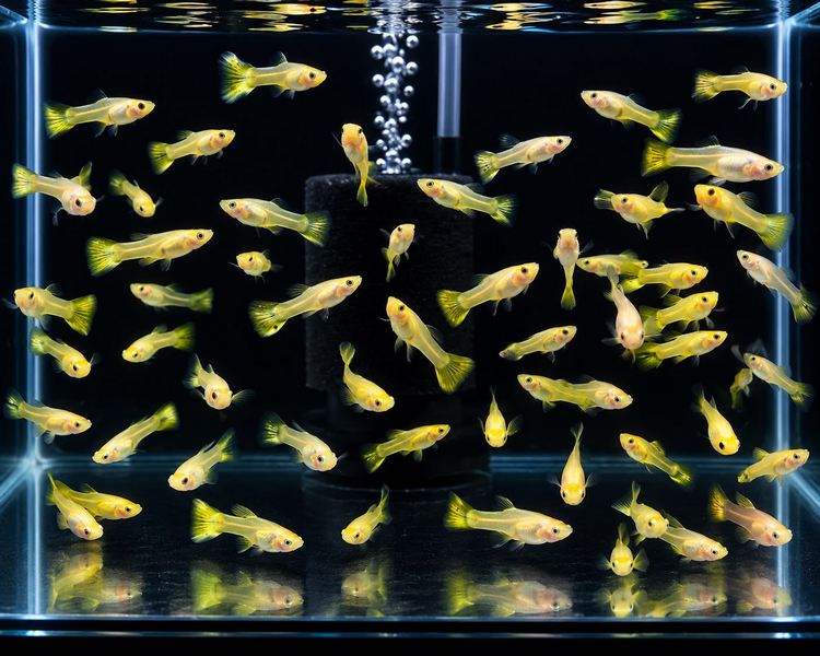 Gold Cobra Guppy - Female ~ 3cm